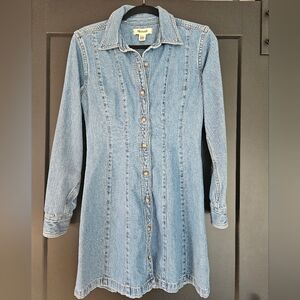 Madewell Light Blue Denim Shirt Dress